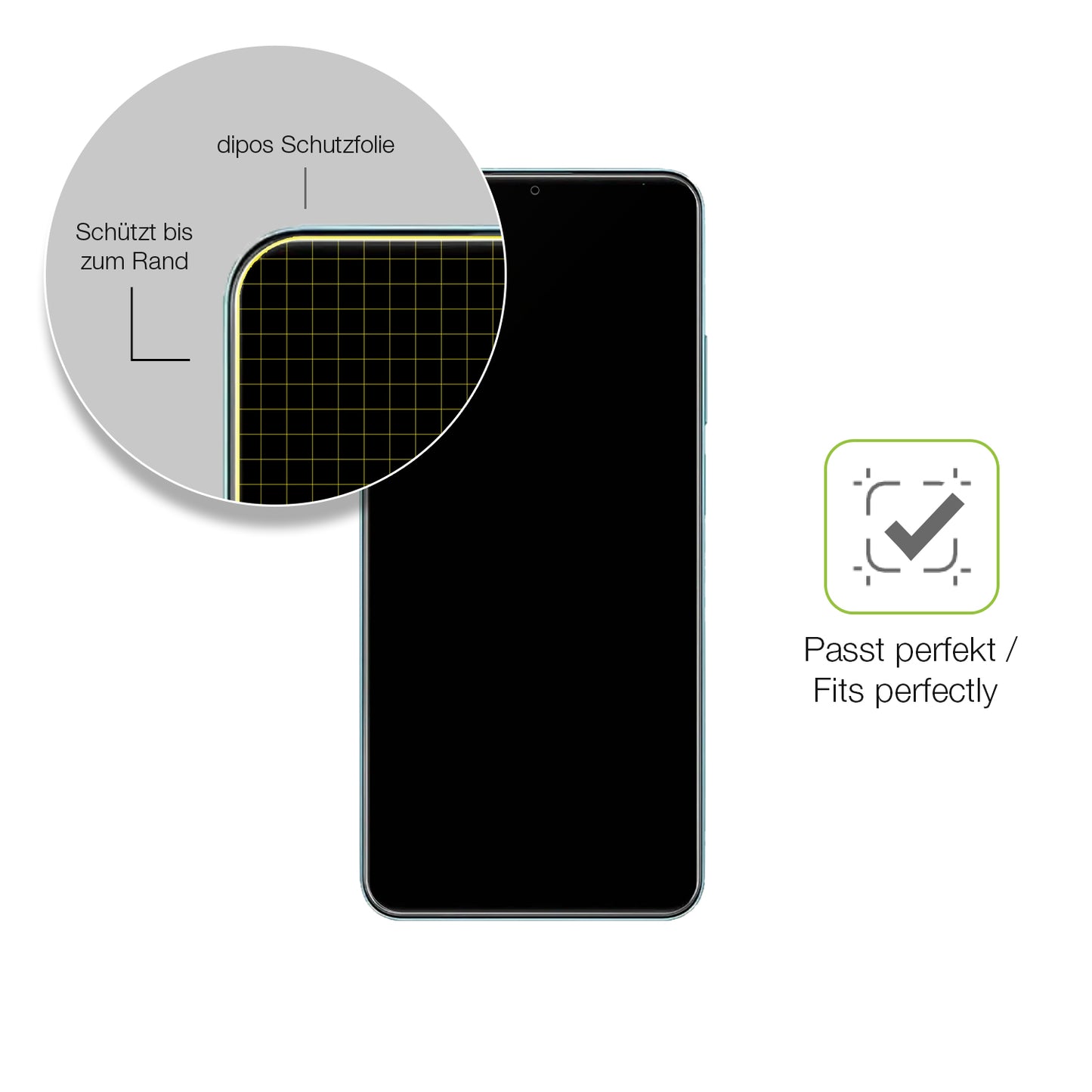 2x Full Cover Schutzfolie matt für Realme Note 50