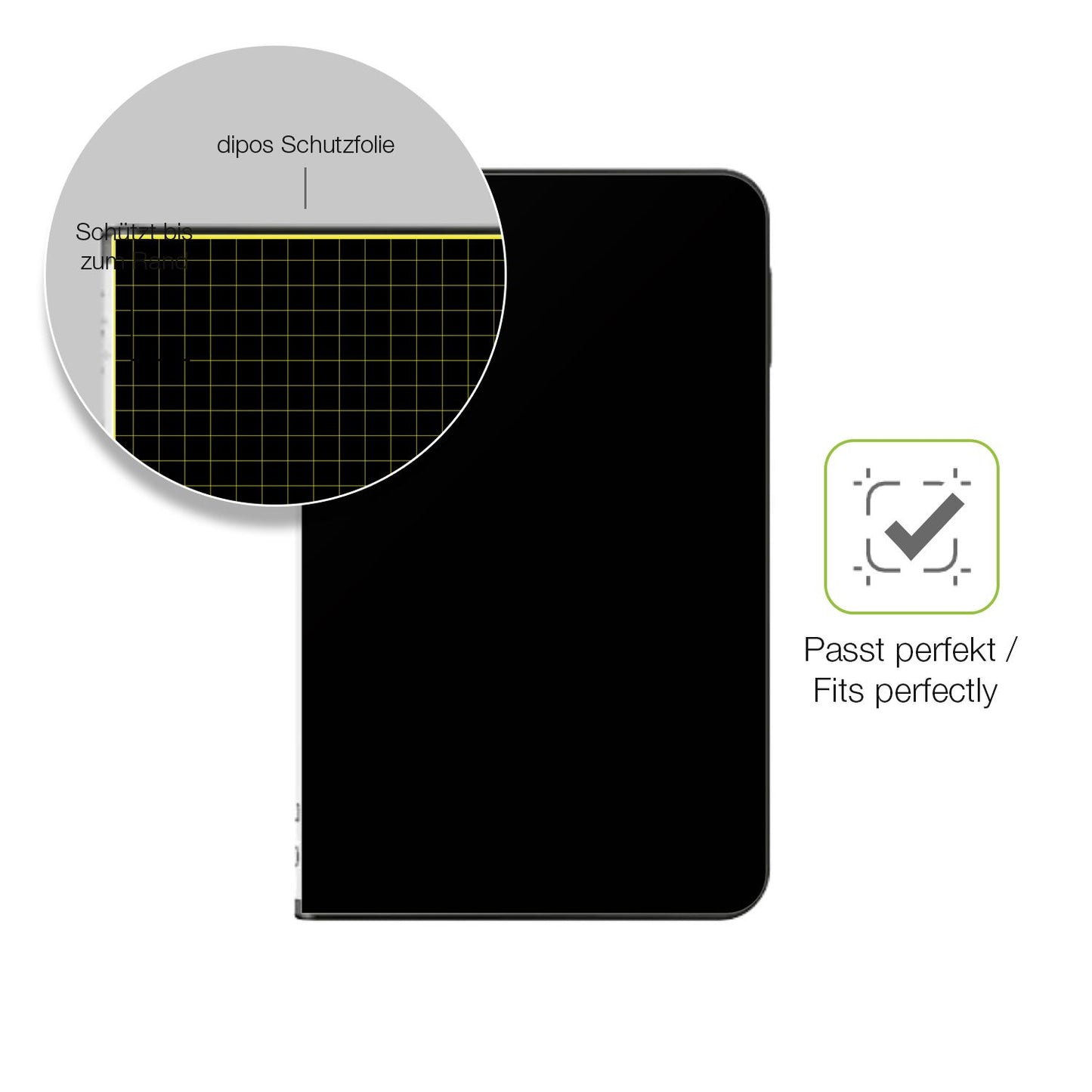 2x Full Cover Schutzfolie matt für Ledger Stax Crypto Wallet