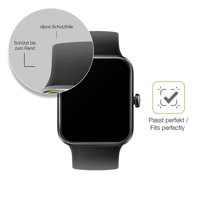 2x Full Cover Schutzfolie matt für Vagary by Citizien Smartwatch 1,5 Zoll