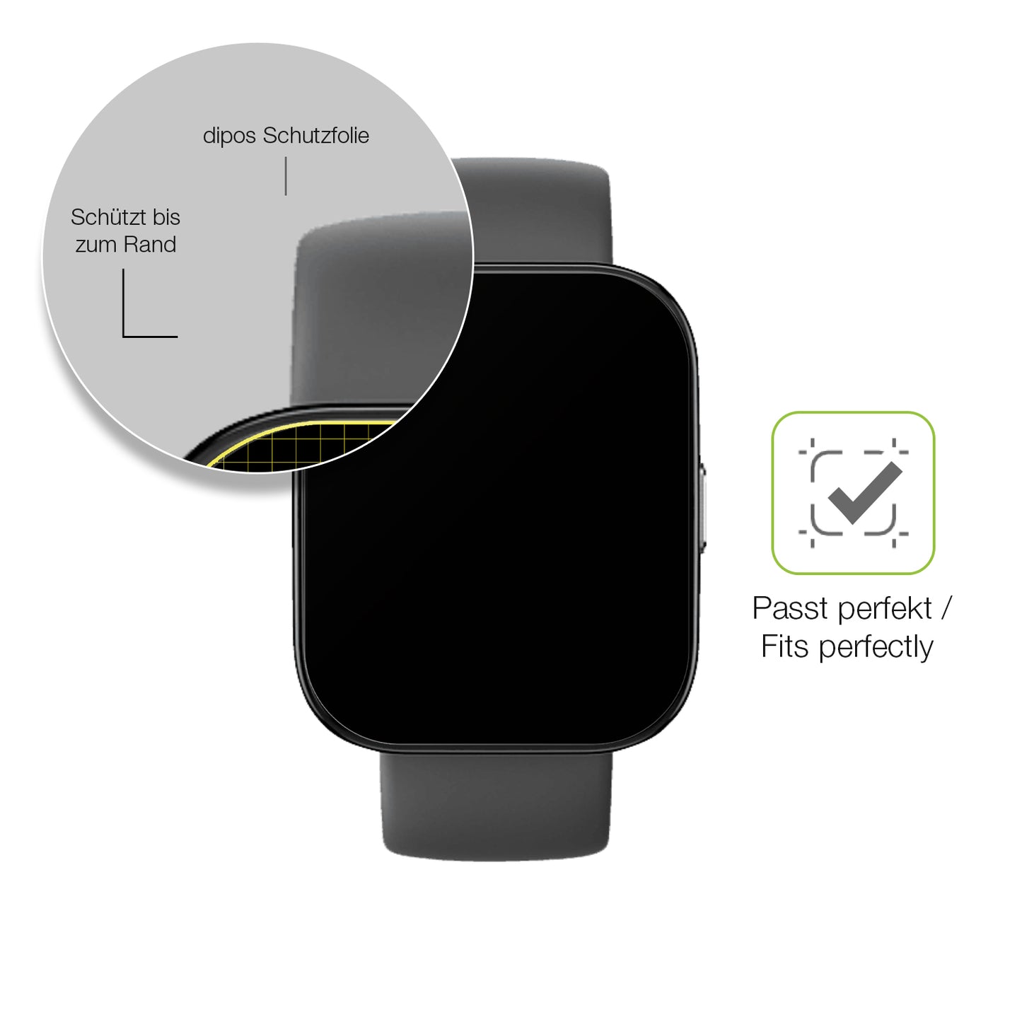 Besonders flexibler Displayschutz mit Anti-Shock-Schicht im Materialmix