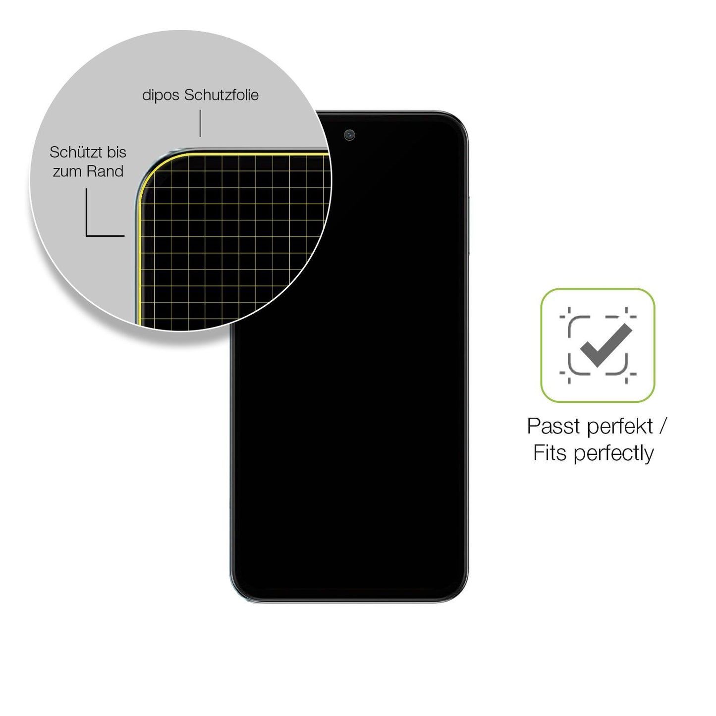2x Full Cover Schutzfolie matt für Samsung Galaxy M35 5G