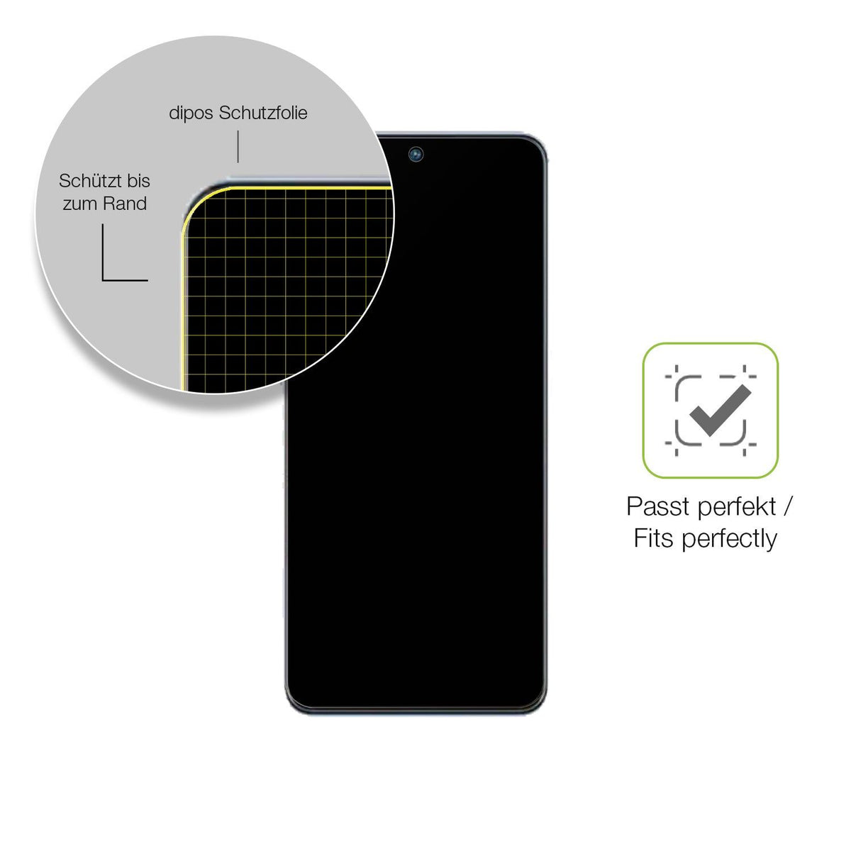 2x Full Cover Schutzfolie matt für ZTE Axon 40 SE