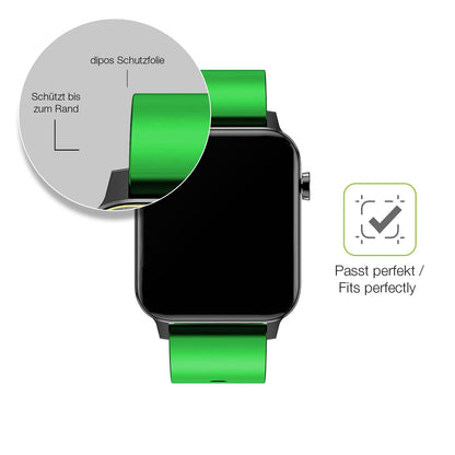 2x Full Cover Schutzfolie matt für Judneer 1,4 Zoll Smartwatch