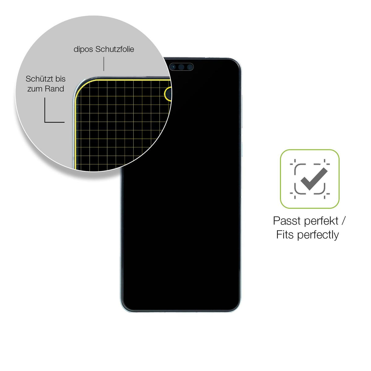 2x Full Cover Schutzfolie matt für Huawei Mate 60 Pro