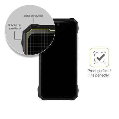 2x Full Cover Schutzfolie matt für Doogee S89 Pro