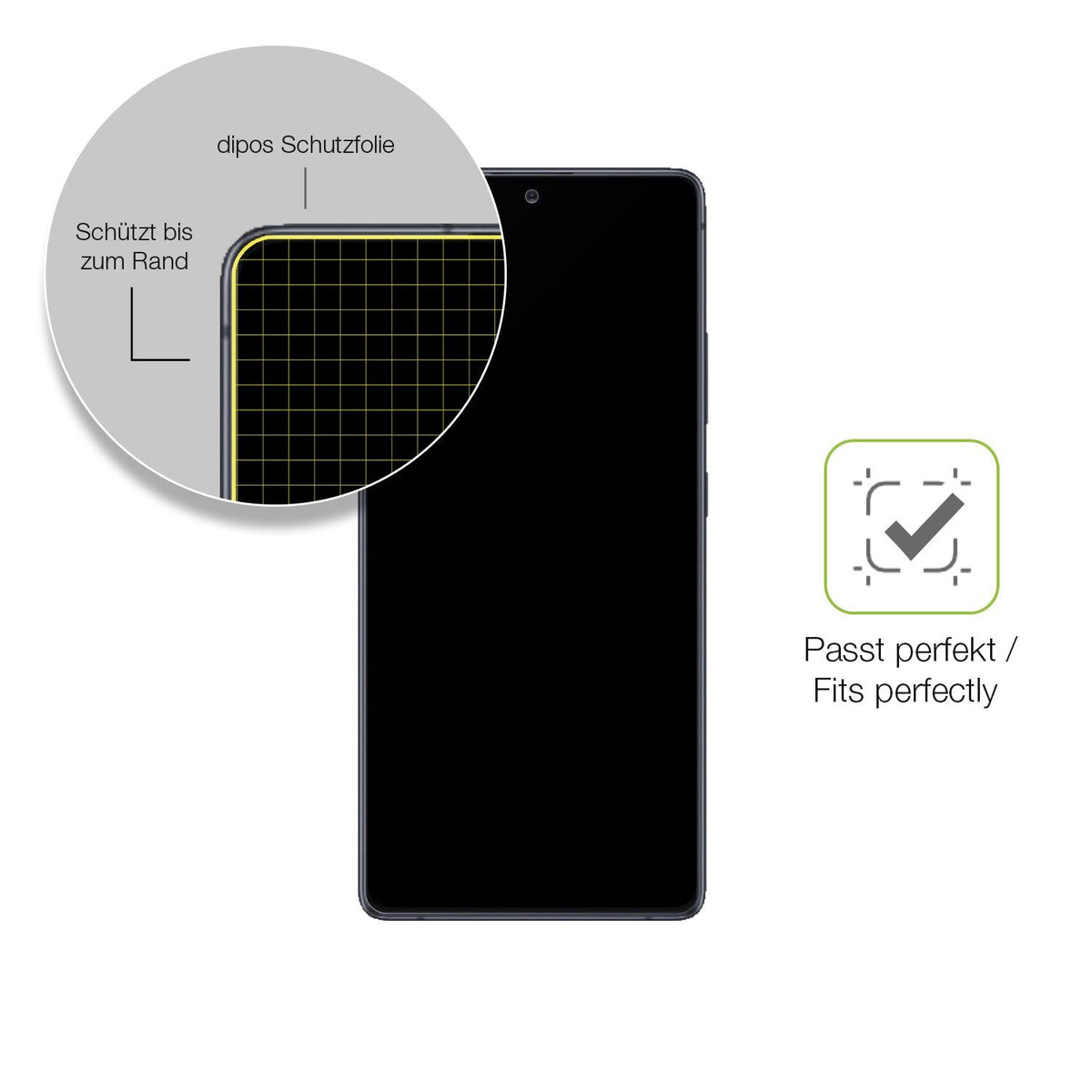 2x Full Cover Schutzfolie matt für Samsung Galaxy S10 Lite