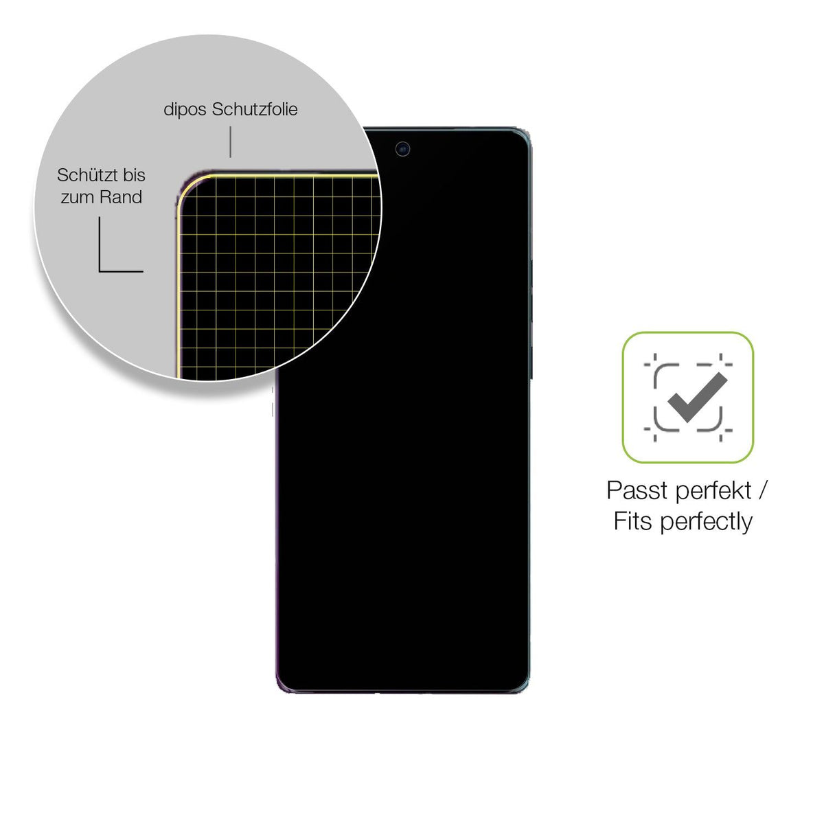 2x Full Cover Schutzfolie matt für Motorola Moto Edge 40 Pro