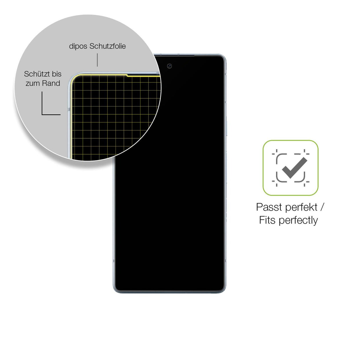 2x Full Cover Schutzfolie matt für Google Pixel 7a