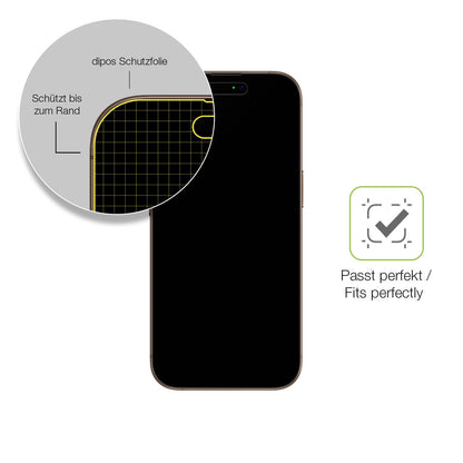 2x Full Cover Schutzfolie matt für Apple iPhone 16 Pro