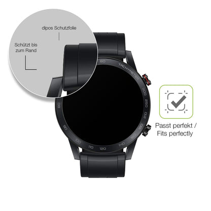 2x Full Cover Schutzfolie matt für Honor Magic Watch 2 46mm