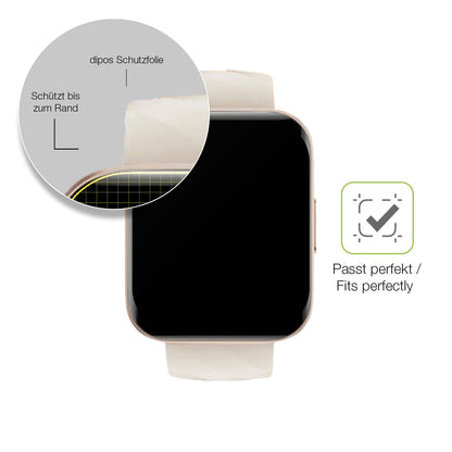 2x Full Cover Schutzfolie matt für Mutoy Smartwatch 1.69 Zoll