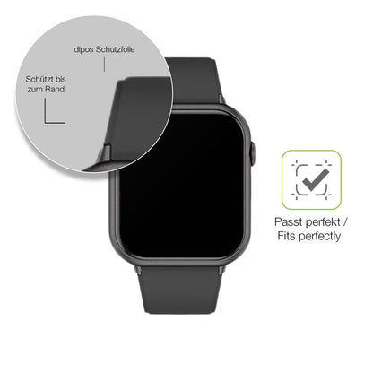 2x Full Cover Schutzfolie matt für Mutoy Smartwatch 1.83 Zoll