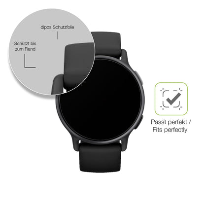 2x Full Cover Schutzfolie matt für Garmin Vivoactive 5