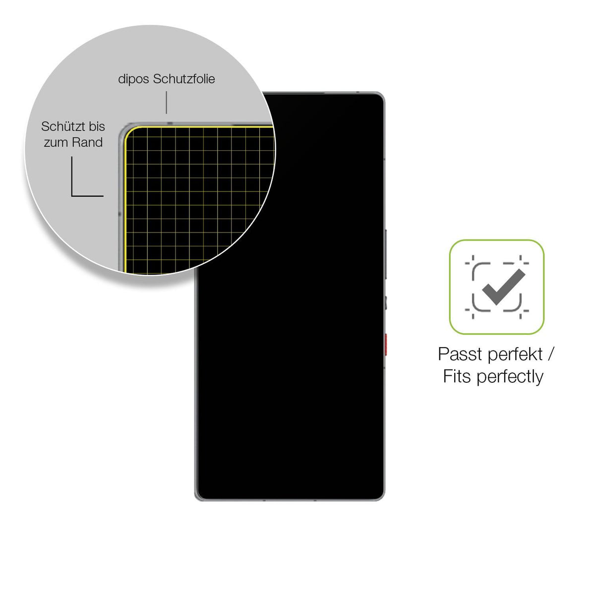 2x Full Cover Schutzfolie matt für Nubia REDMAGIC 10 Pro