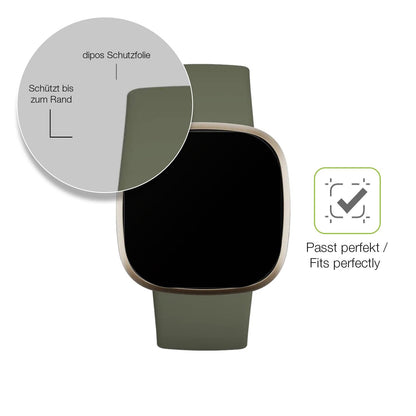2x Full Cover Schutzfolie matt für Fitbit Versa 3