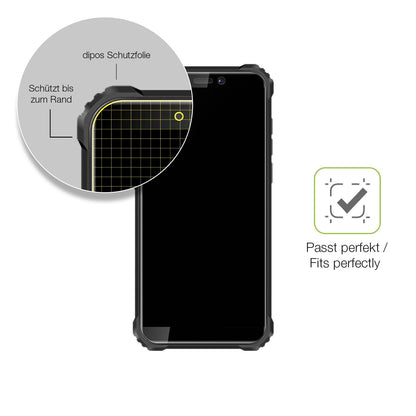 2x Full Cover Schutzfolie matt für Oukitel WP5