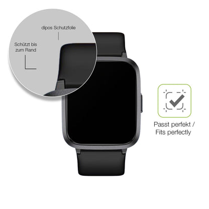 2x Full Cover Schutzfolie matt für LETSACTIV ID205U Smartwatch