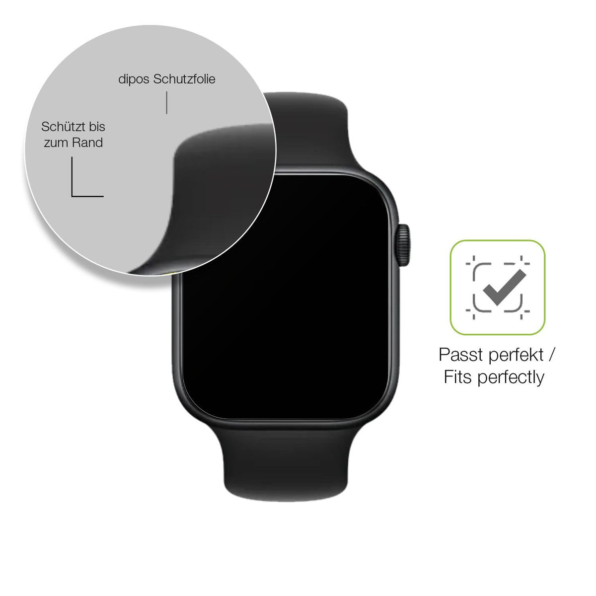2x Full Cover Schutzfolie matt für Honor Watch 5