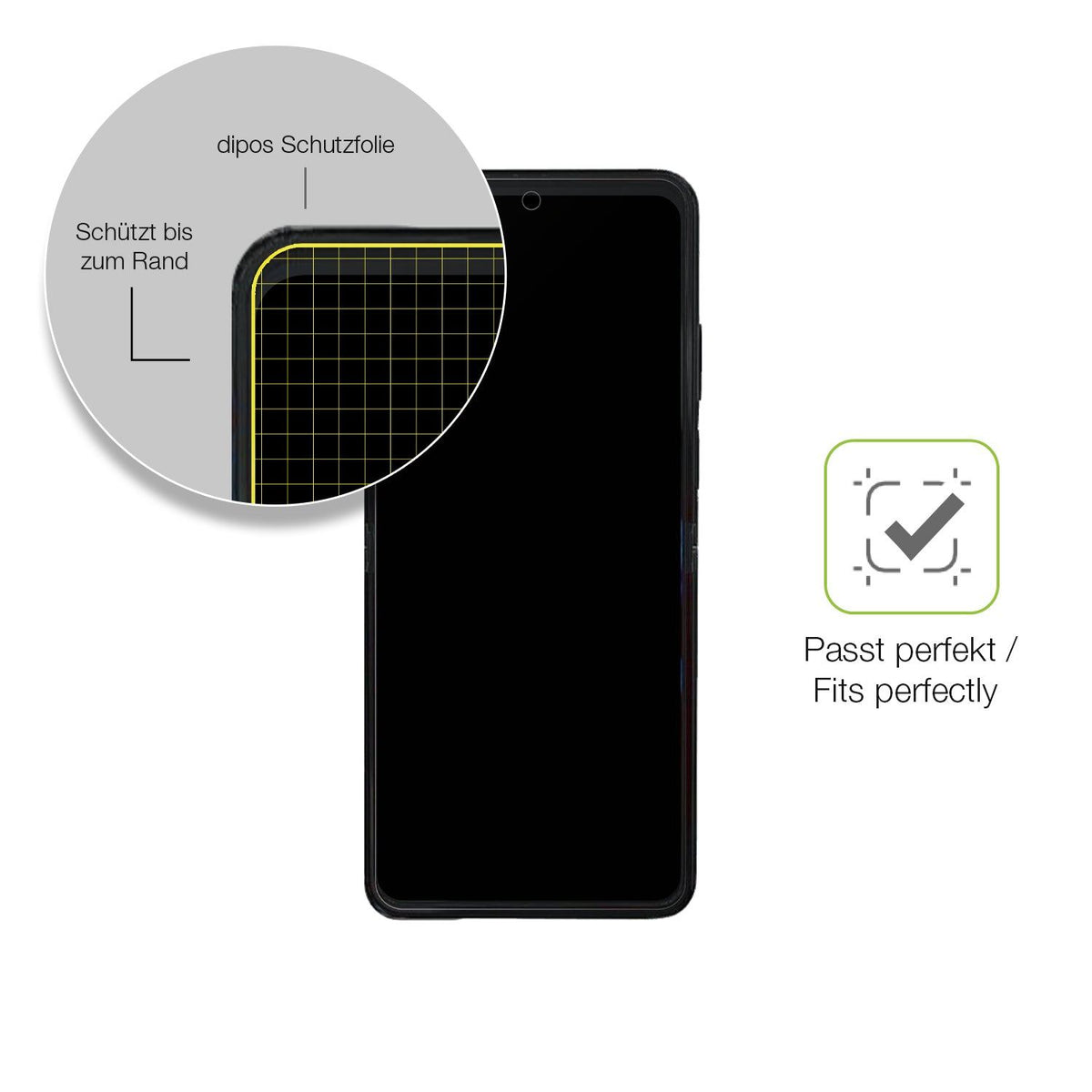 2x Full Cover Schutzfolie matt für ZTE Nubia Flip 2