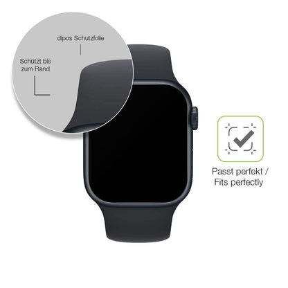 2x Full Cover Schutzfolie matt für Apple Watch Series 8 41mm