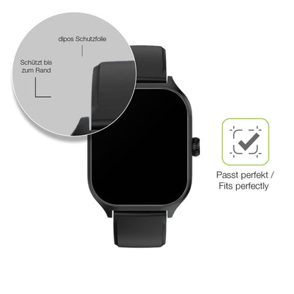 2x Full Cover Schutzfolie matt für smooce Kinder Smartwatch 01