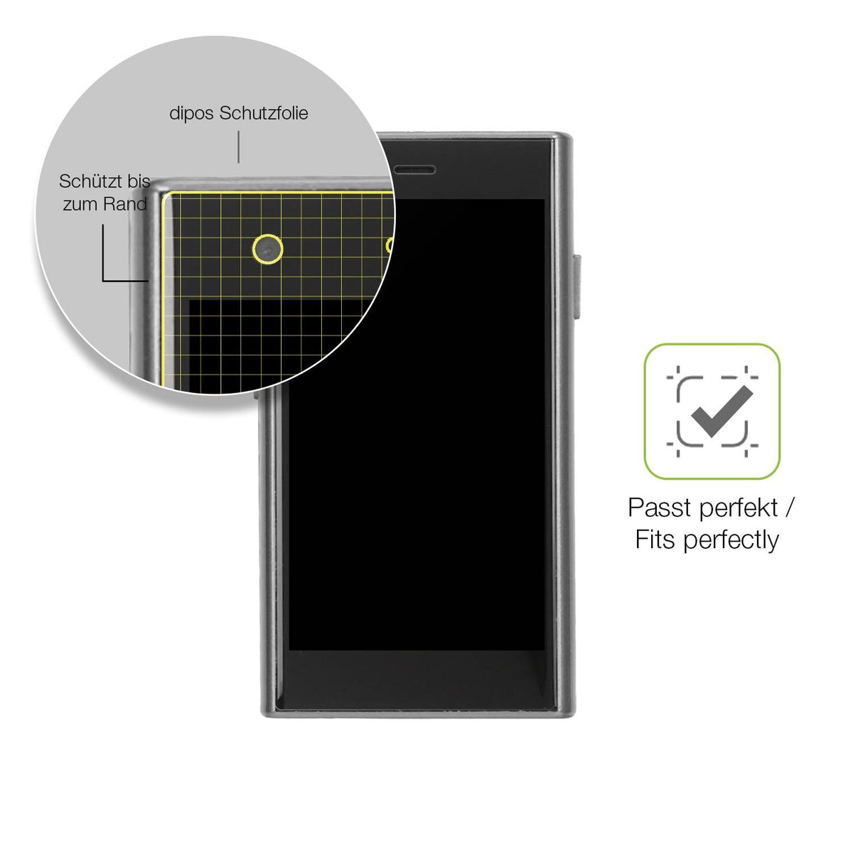 2x Full Cover Schutzfolie matt für ATEVENSE S23 3G Mini-Smartphone