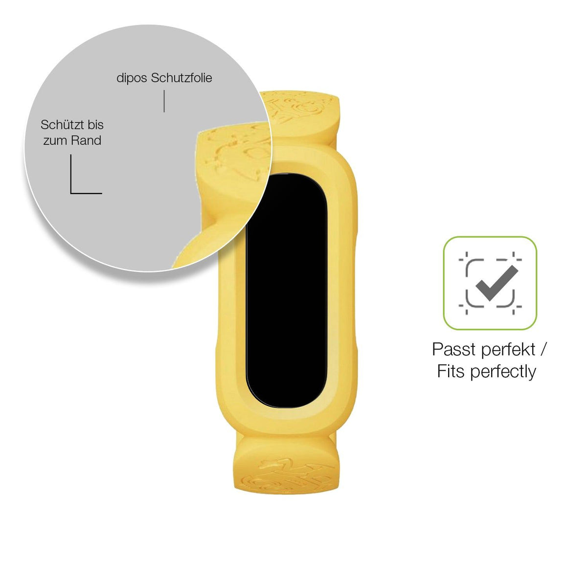 2x Full Cover Schutzfolie matt für FitBit Ace 3 Minions Special Edition