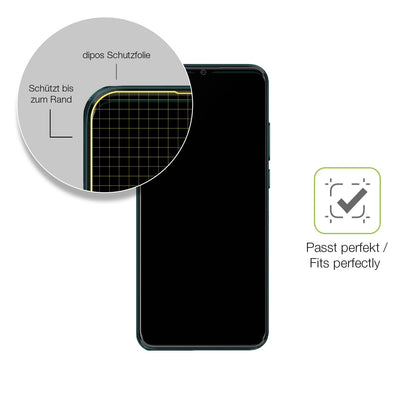 2x Full Cover Schutzfolie matt für Mobicel P12