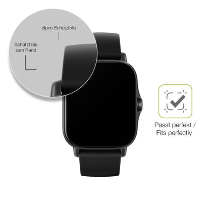 2x Full Cover Schutzfolie matt für Amazfit Gts 2e