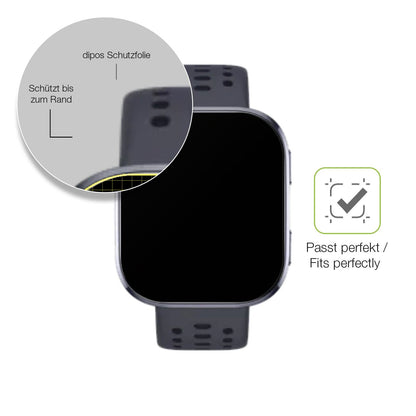 2x Full Cover Schutzfolie matt für Huami Amazfit Bip 6