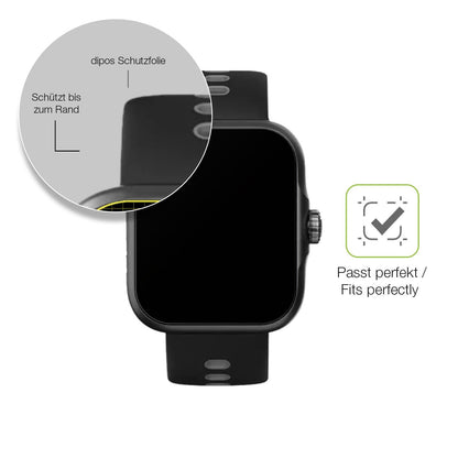 2x Full Cover Schutzfolie matt für CW Watch S1