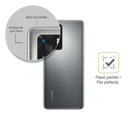 2x Full Cover Schutzfolie matt für Huawei P40 Pro Rückseite