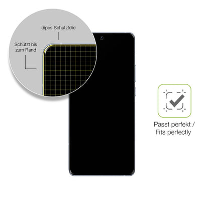 2x Full Cover Schutzfolie matt für Vivo X60 Pro Plus