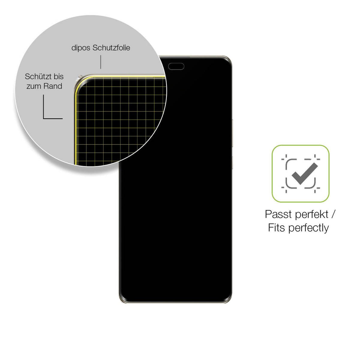 2x Full Cover Schutzfolie matt für Huawei Enjoy 70X Vitality