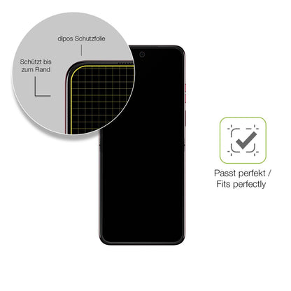 2x Full Cover Schutzfolie matt für Motorola Razr 60 Innenseite