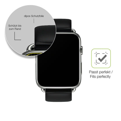 2x Full Cover Schutzfolie matt für Smartwatch DM20 1.88 Zoll