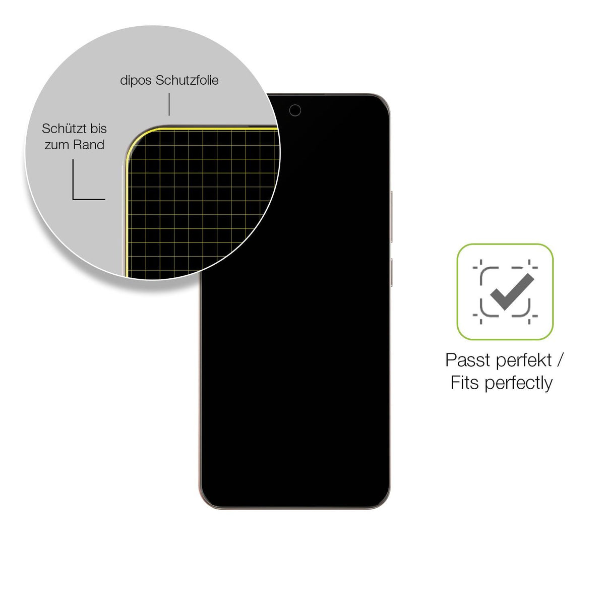 2x Full Cover Schutzfolie matt für Oppo Reno 12