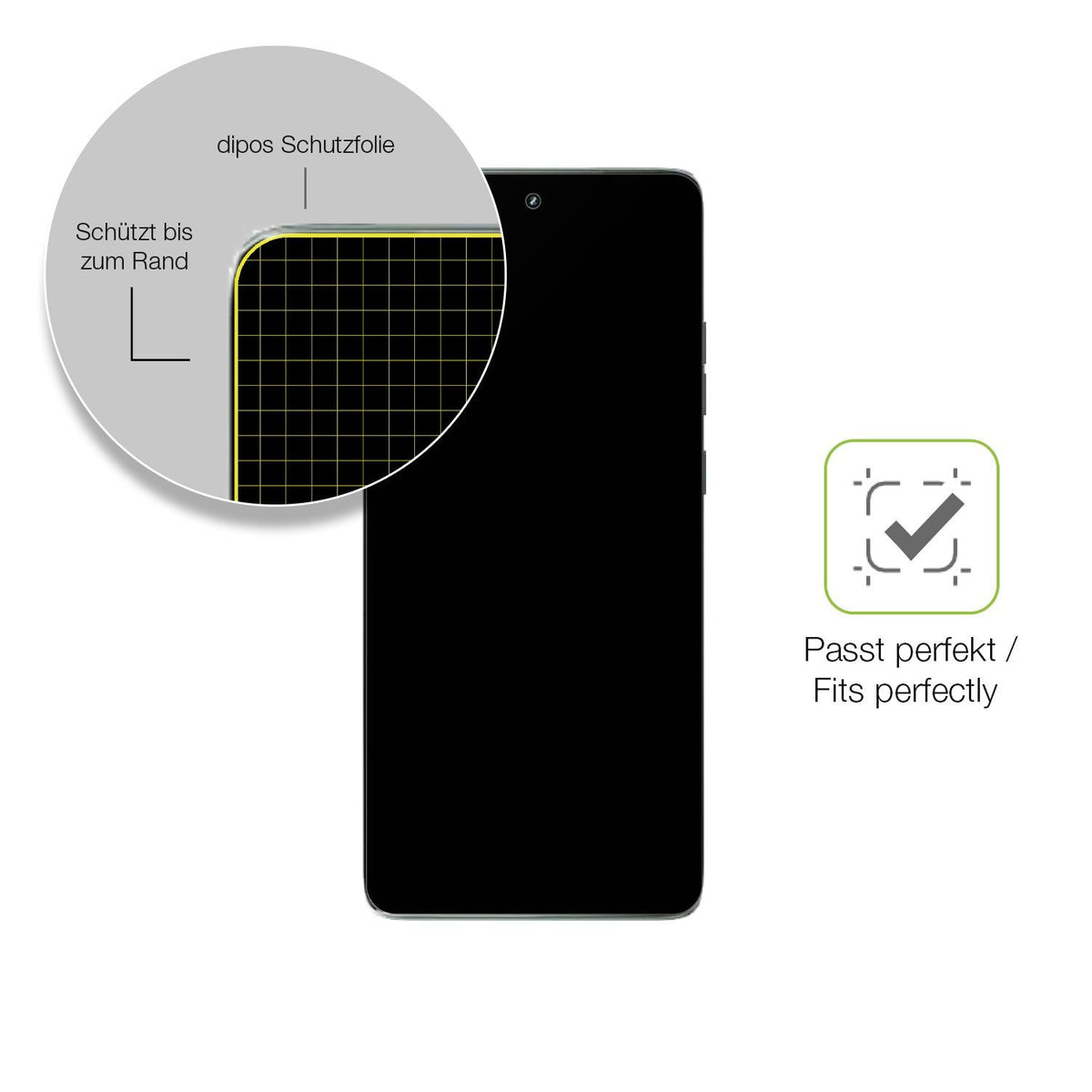 2x Full Cover Schutzfolie matt für Motorola Edge 2025