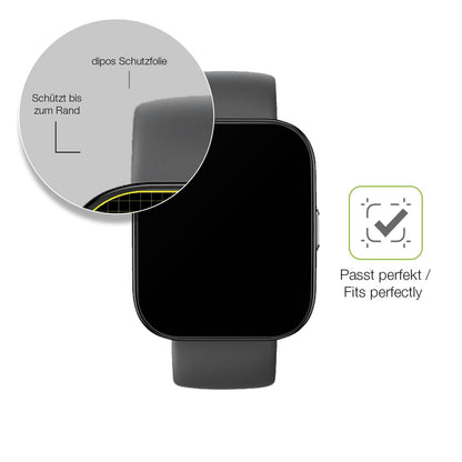 2x Full Cover Schutzfolie matt für Amazfit Bip 5 46mm A2215