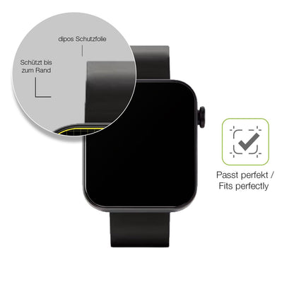 2x Full Cover Schutzfolie matt für Kendox Life Tracker