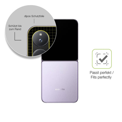 2x Full Cover Schutzfolie matt für Xiaomi Mix Flip 2 Außenseite