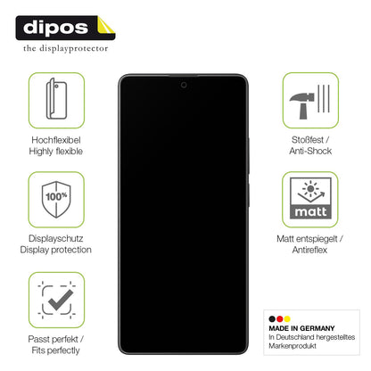 2x Full Cover Schutzfolie matt für Xiaomi Poco M6 Pro 4G