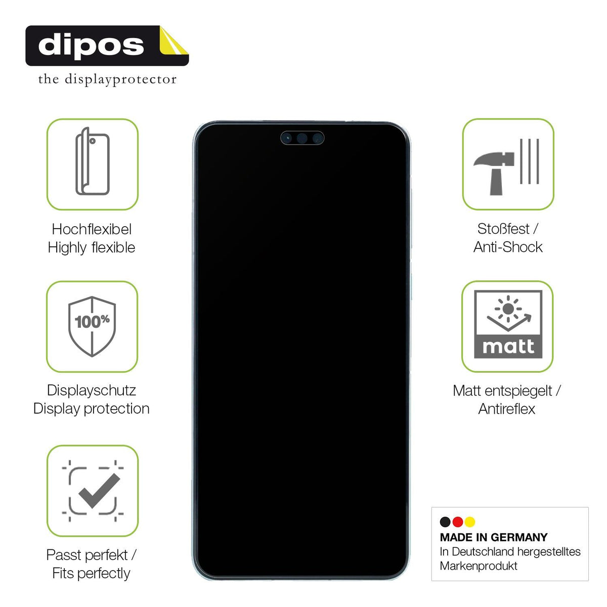 2x Full Cover Schutzfolie matt für Huawei Mate 60 Pro