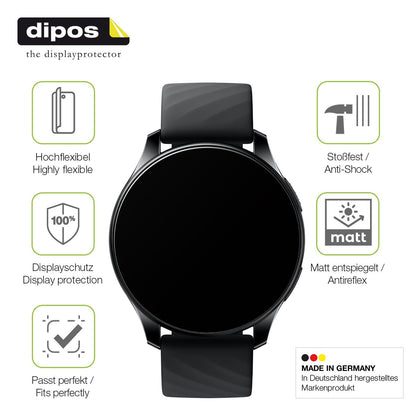 2x Full Cover Schutzfolie matt für OnePlus Nord Smartwatch