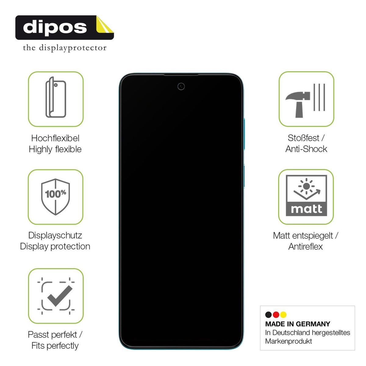 2x Full Cover Schutzfolie matt für Motorola Moto G22