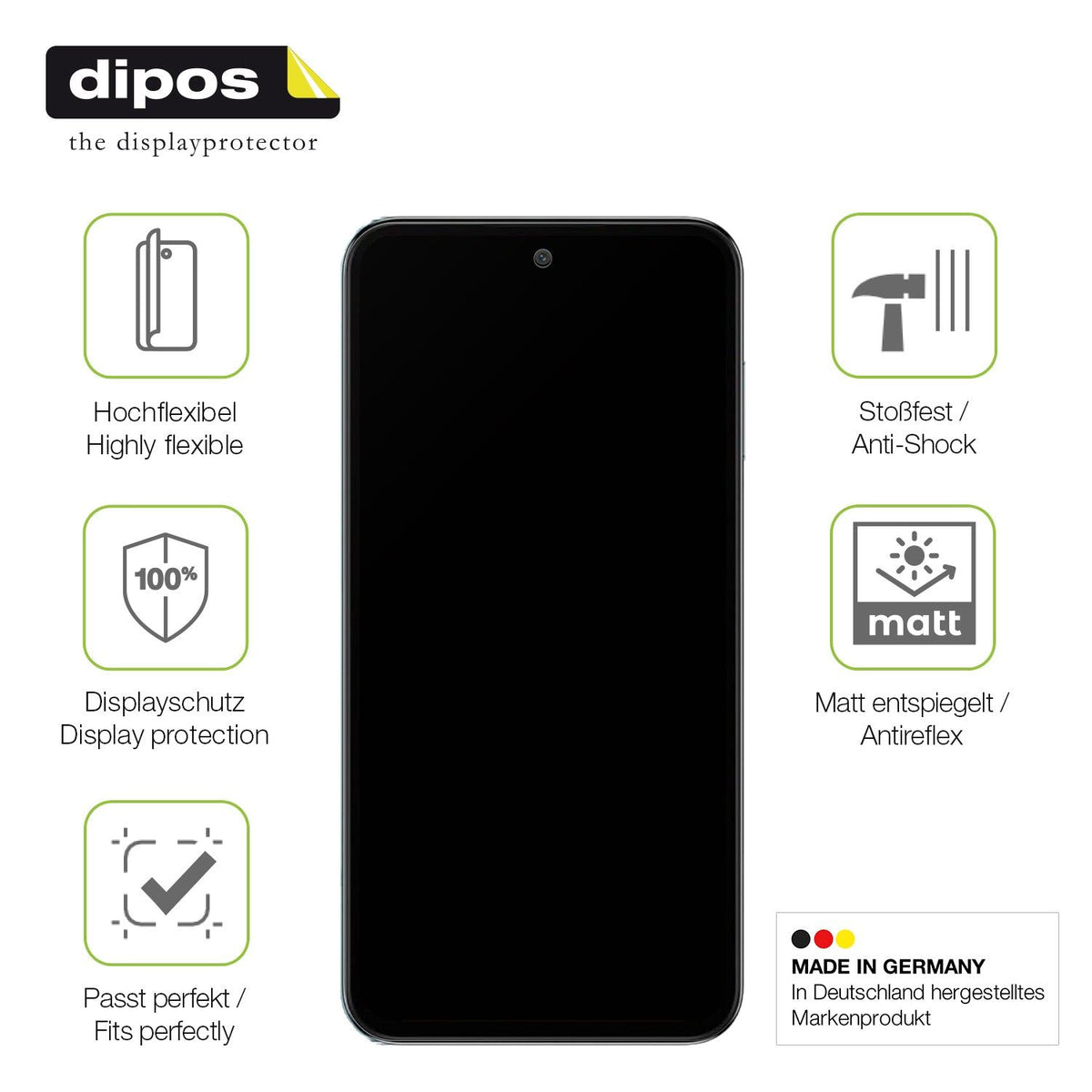2x Full Cover Schutzfolie matt für Samsung Galaxy M35 5G