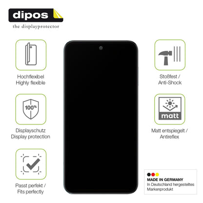 2x Full Cover Schutzfolie matt für Samsung Galaxy M35 5G