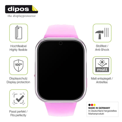 2x Full Cover Schutzfolie matt für Igreeman Kinder Smartwatch