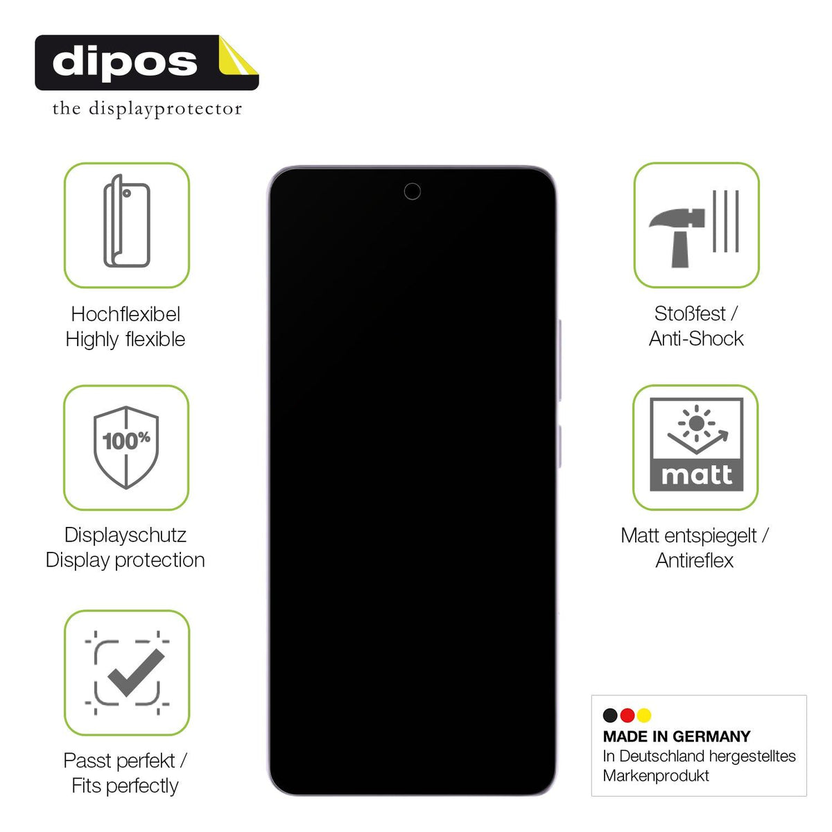 2x Full Cover Schutzfolie matt für Xiaomi Poco M7 Pro 5G