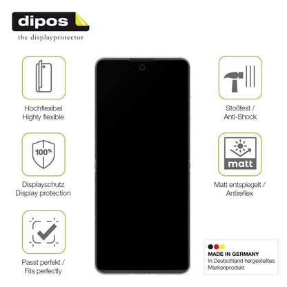 2x Full Cover Schutzfolie matt für Nubia Flip 5G